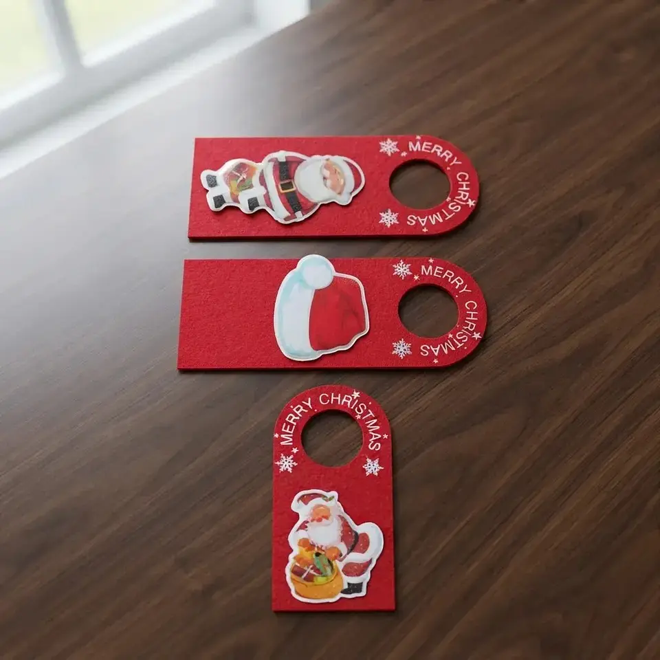 Set x12 Adorno Navideño Para Puertas Con Luz Led 3