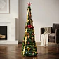 Árbol Plegable Con Adornos y Luces - Miniatura 5