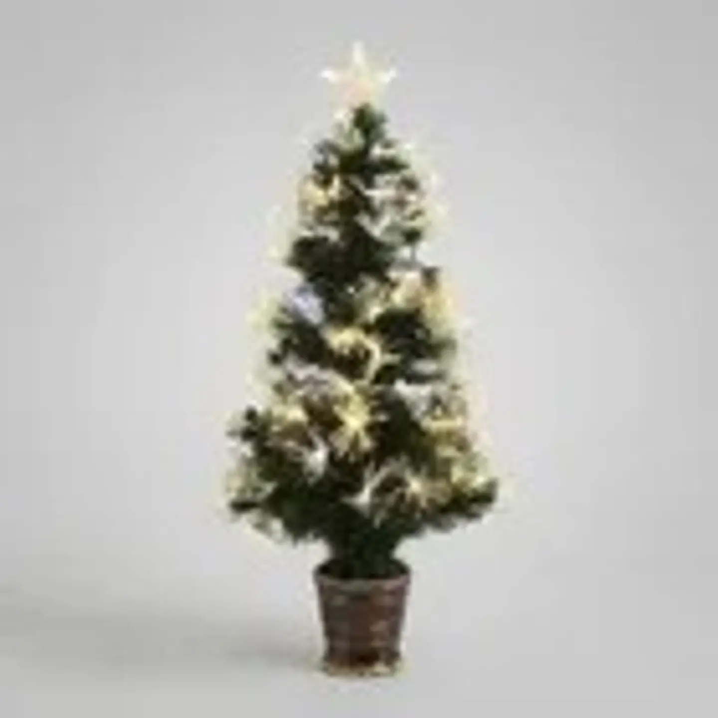 Árbol de Navidad Con Macetero y Luces de Fibra Led 90 cm 3