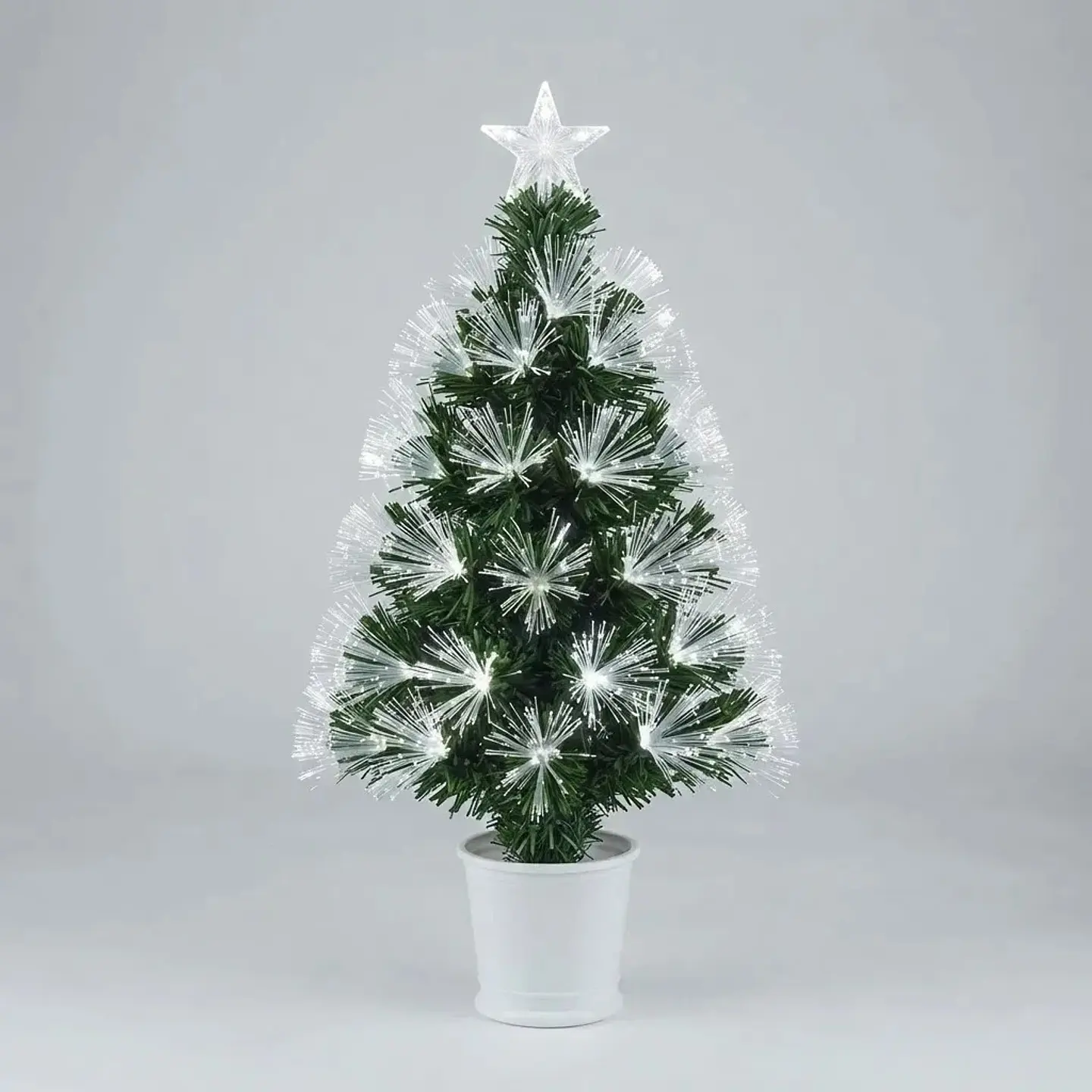 Árbol de Navidad Fibra Led y Macetero 60 cm 2