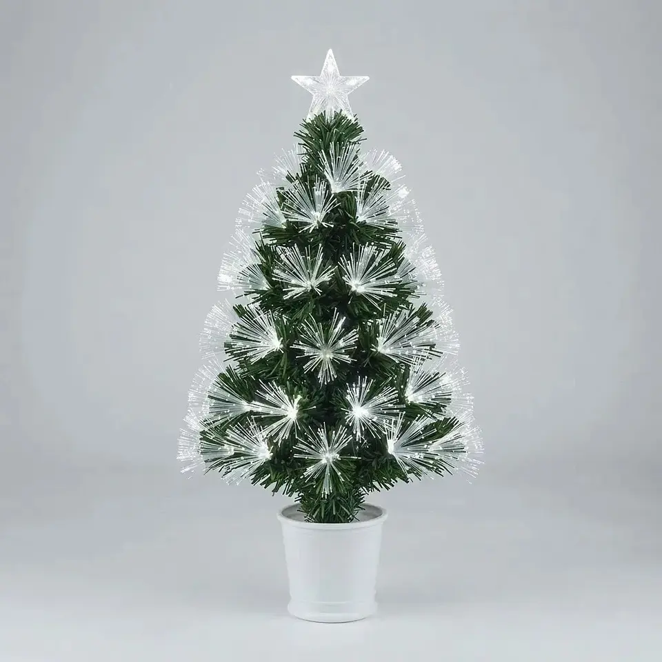 Árbol de Navidad Fibra Led y Macetero 60 cm 2