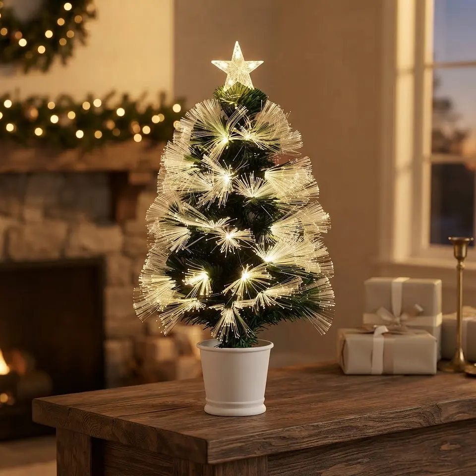 Árbol de Navidad Fibra Led y Macetero 60 cm 5