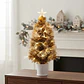 Árbol de Navidad Fibra Led y Macetero Dorado 60 CM - Miniatura 2