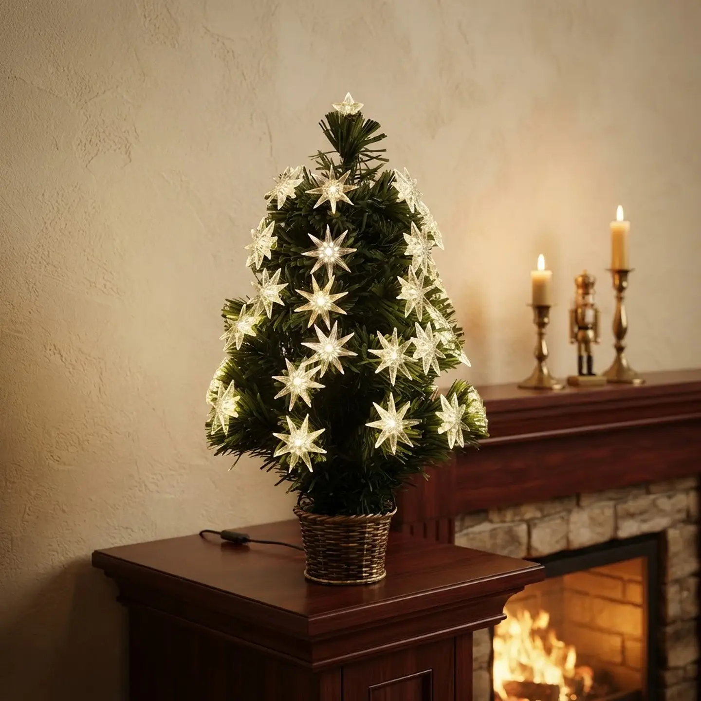 Árbol de Navidad Con Macetero y Luces 45 CM 5