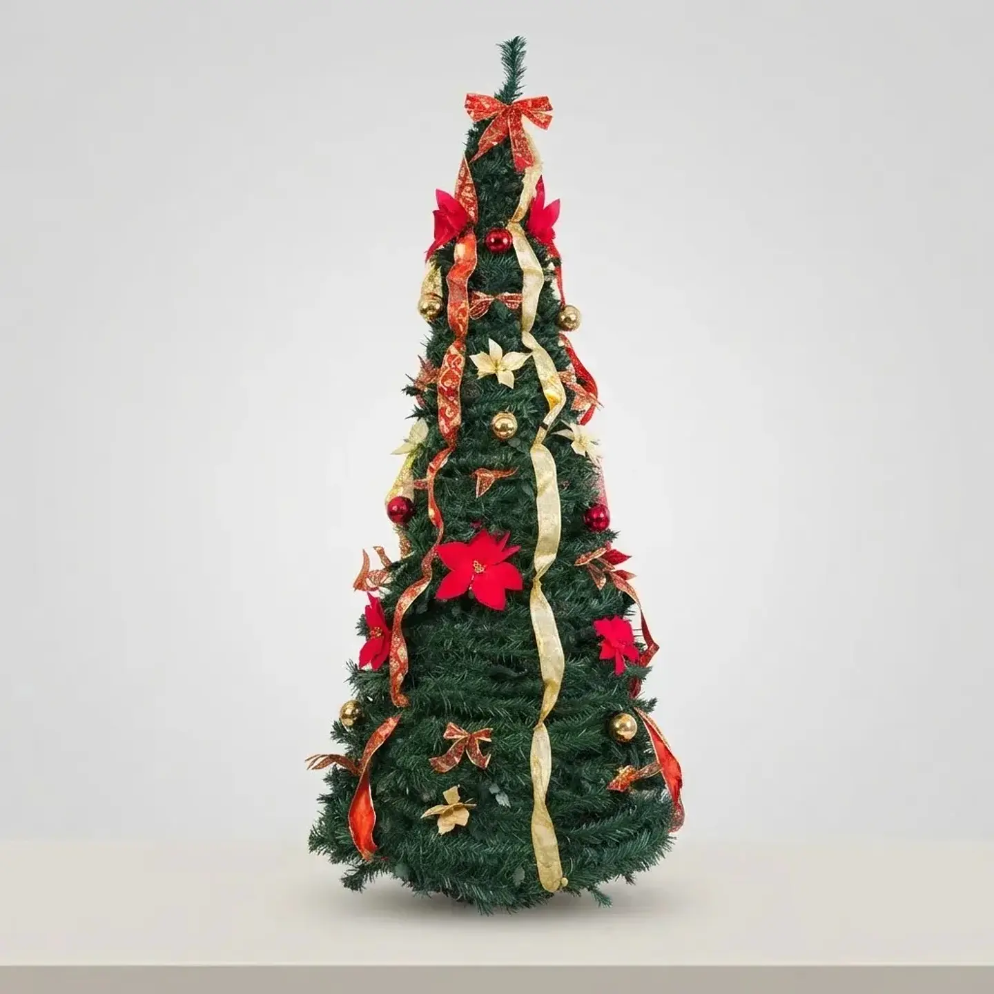 Árbol de Navidad Plegable Con Adornos y Luces incluidas 1.80 CM 3