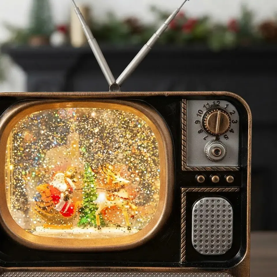 TV Navideña Música, Luces Y Nieve 2