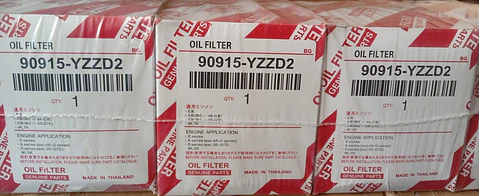 Pack 10 Filtro de Aceite 90915-YZZD2 Para Toyota Hilux Precio Mayorista