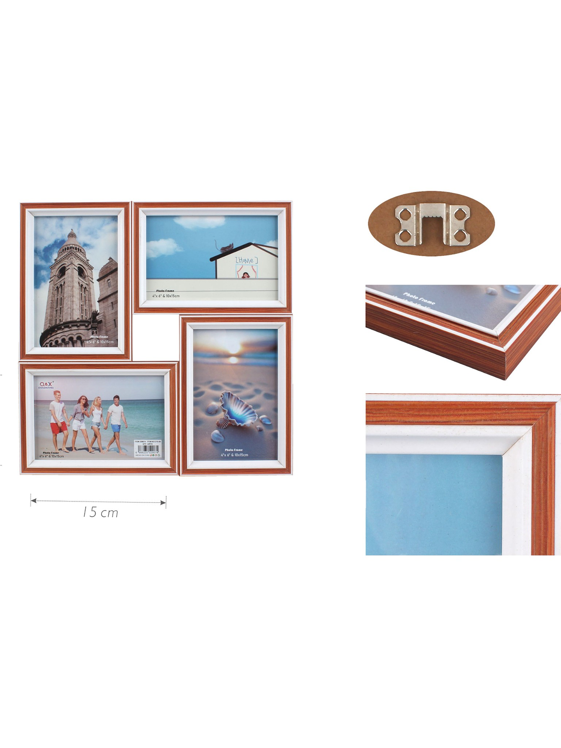 Marco de Foto Múltiple 10x15cm x4 Modelo 216 1