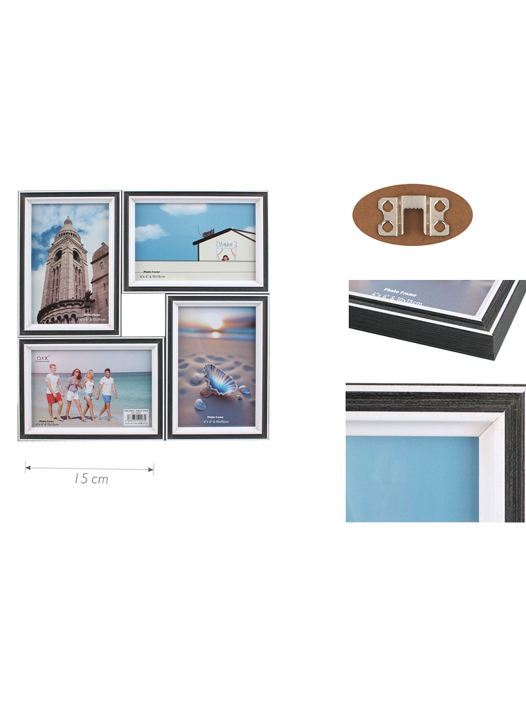 Marco de Foto Múltiple 10x15cm x4 Modelo 216 2