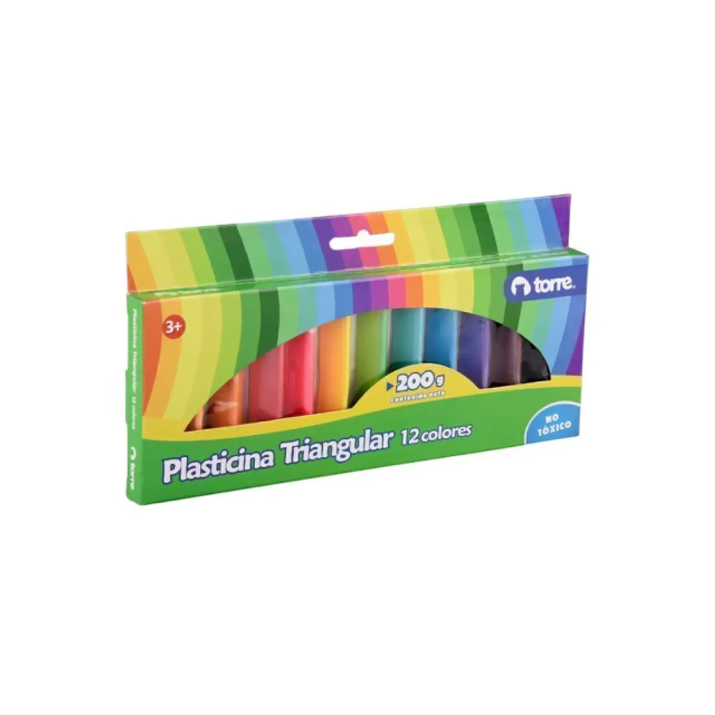 Plasticinas Triangular 12 Colores Torre 2
