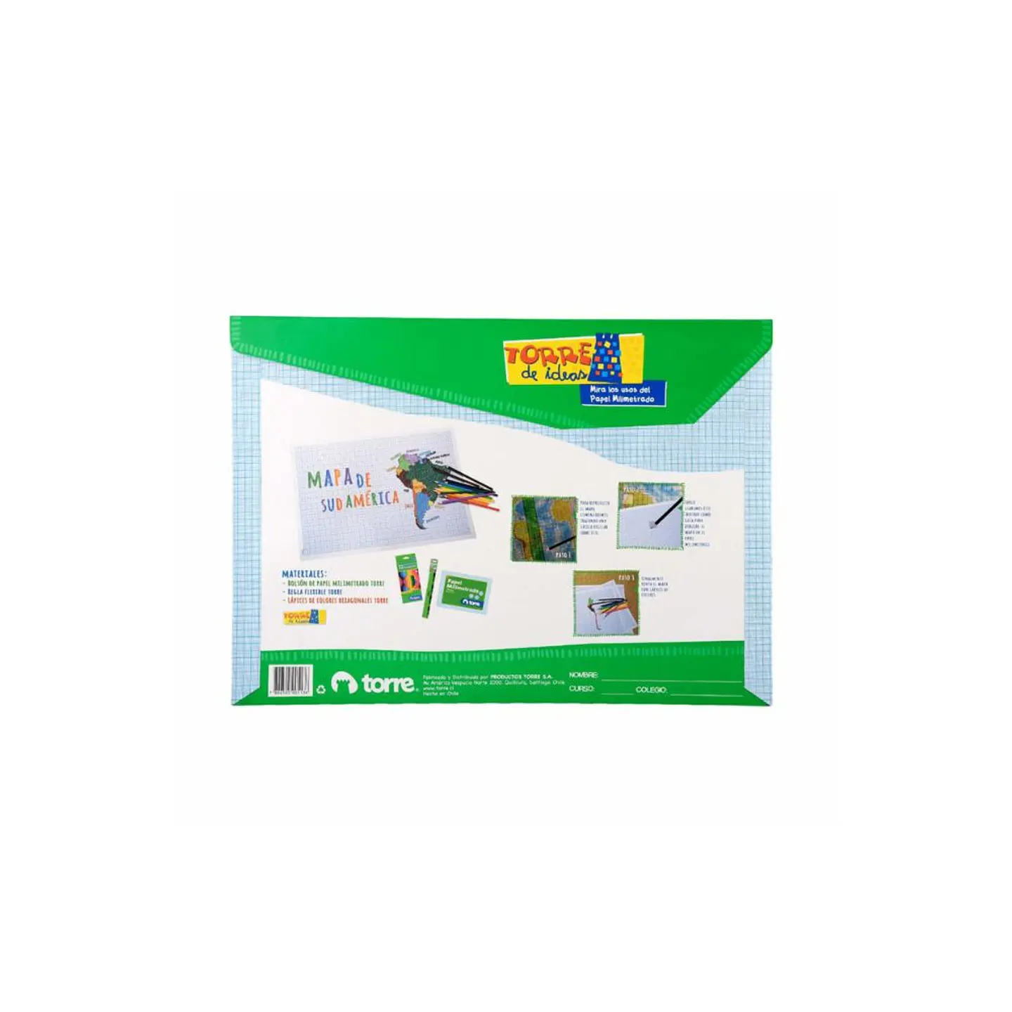 Estuche Papel Melimetrado Torre 3