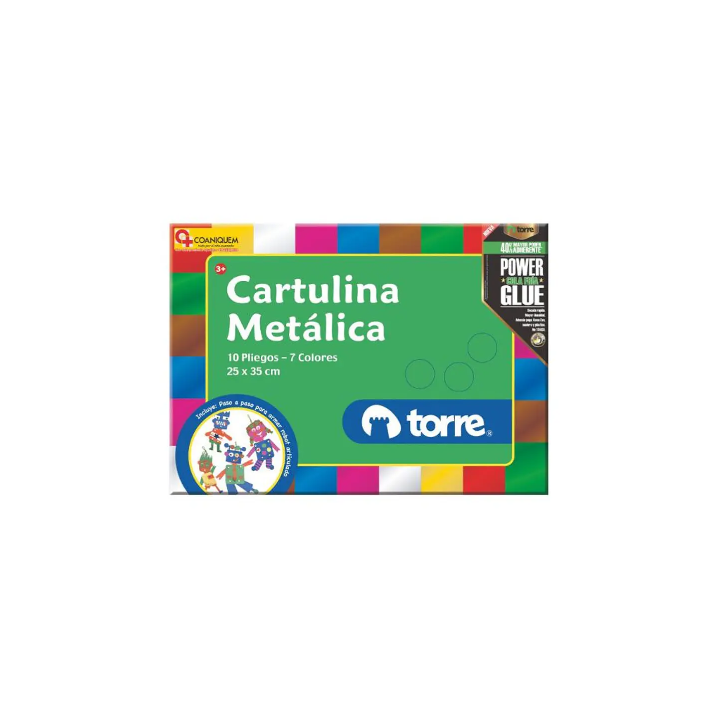 Estuche Cartulina Metalica Torre 1