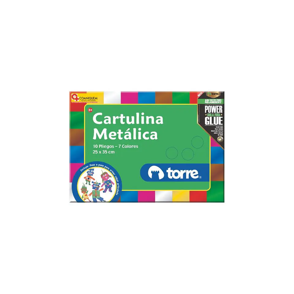 Estuche Cartulina Metalica Torre 1