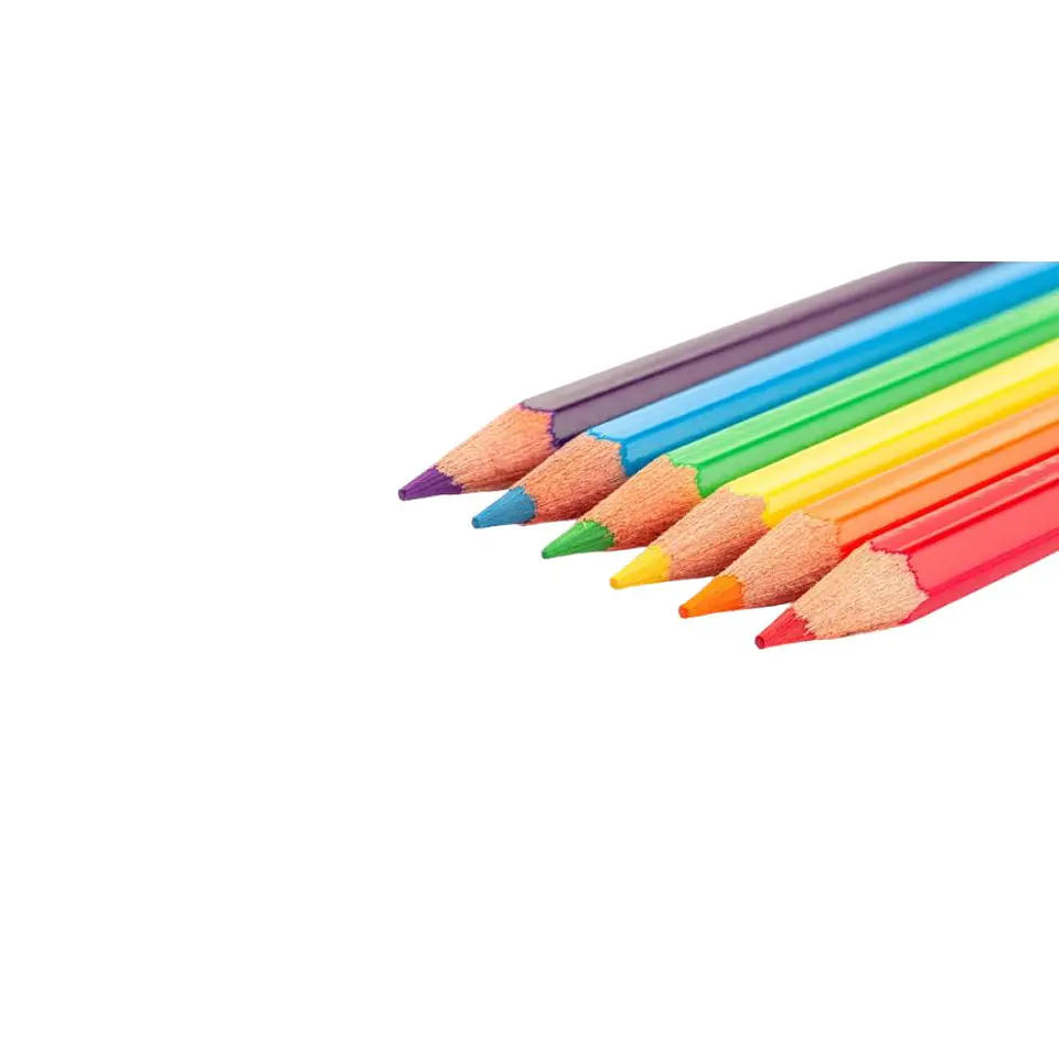 Lapices 6 colores Cortos Hexagonales Fultons 3