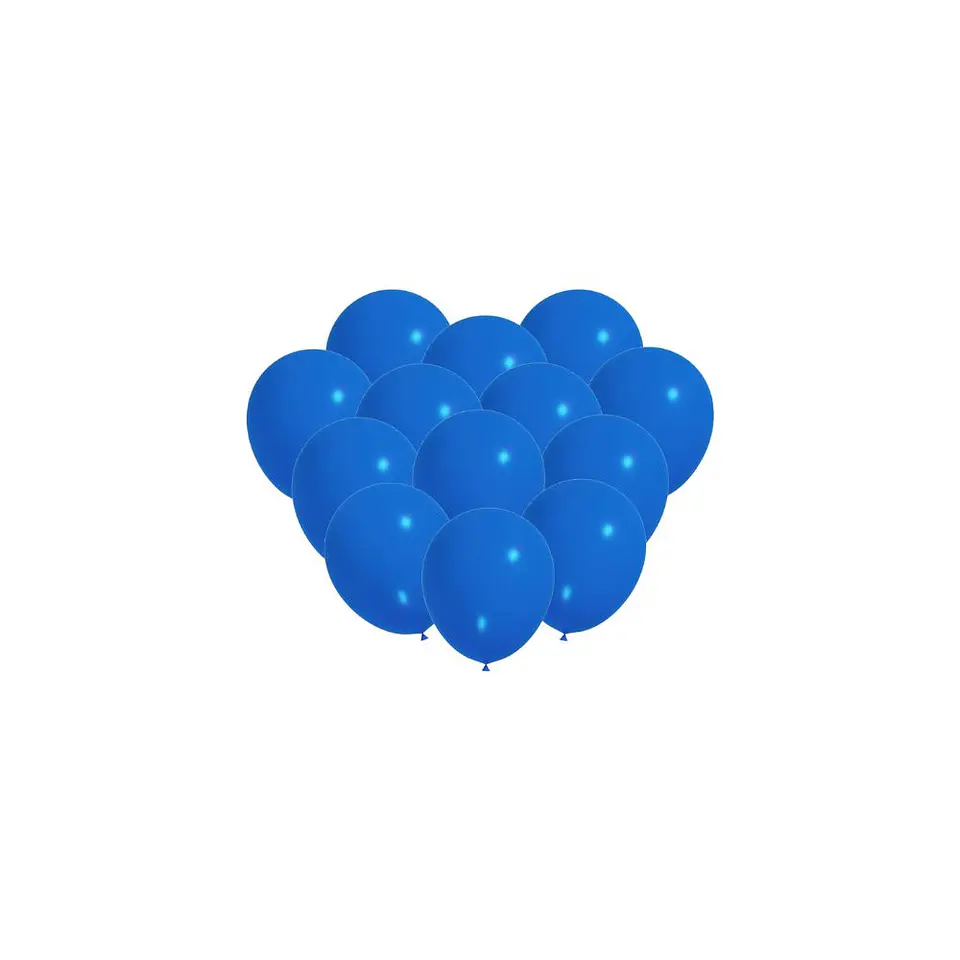 Globos Látex Colores Azul 25cm 100pcs 3
