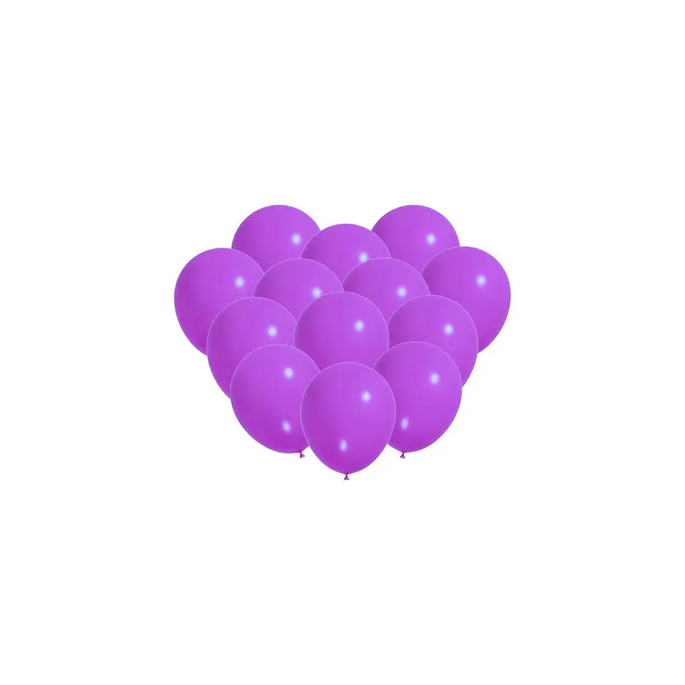 Globos Látex Colores Morado 25cm 100pcs 3
