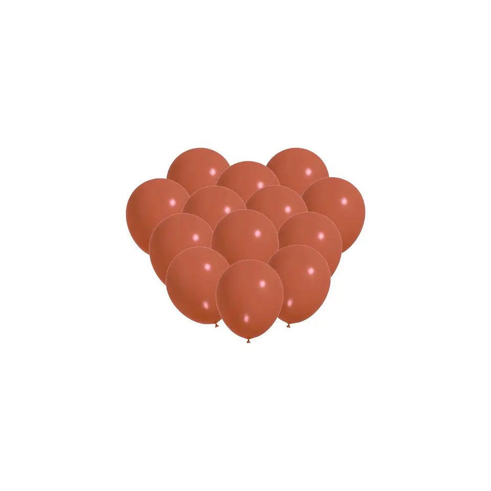 Globos Látex Colores Cafe 25cm 100pcs 3