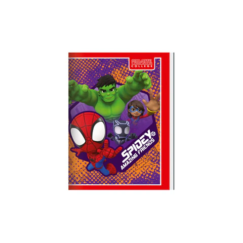 Cuaderno College Spiderman 80 Hojas Proarte