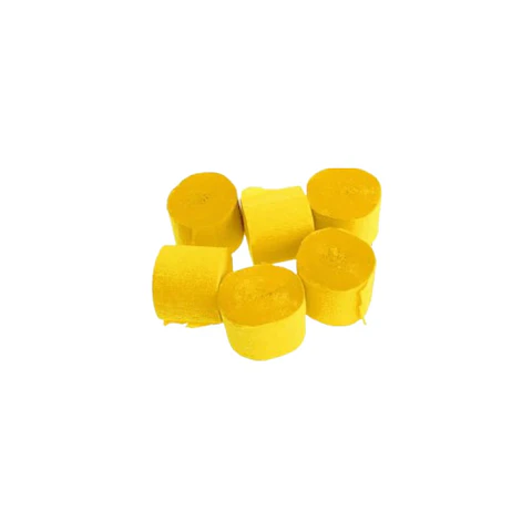 Feston Decorativo Fino Amarillo 2,5 Cm 6 Pcs