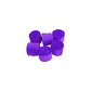Feston Decorativo Morado 3,5 Cm 6 Pcs - Miniatura 3