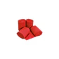 Feston Decorativo Rojo 6 Cm 4 Pcs - Miniatura 1