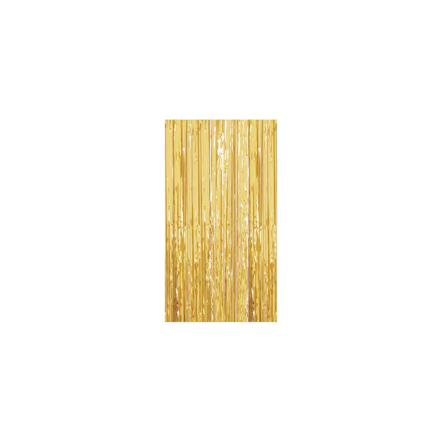 Cortina Flecos metalizada dorado 1X2 Mts 2