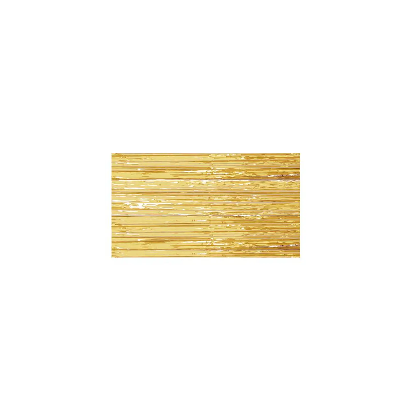 Cortina Flecos metalizada dorado 1X2 Mts 3