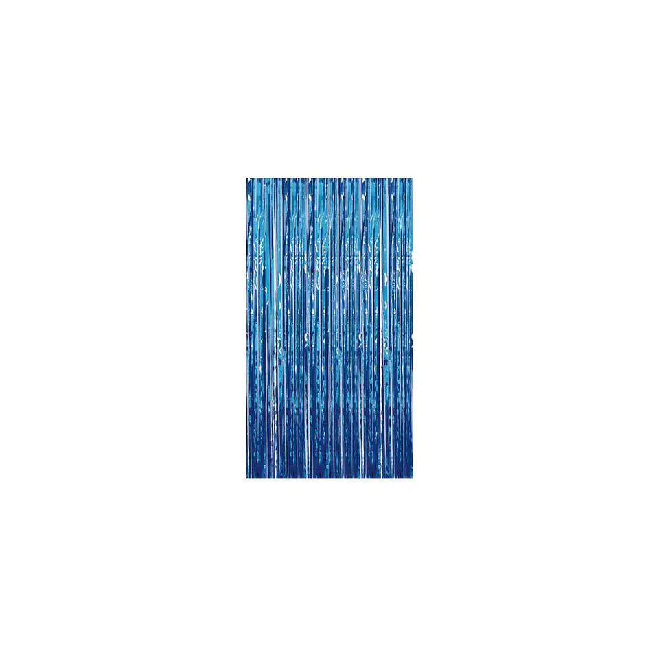 Cortina Flecos metalizada Azul 1X2 Mts 2