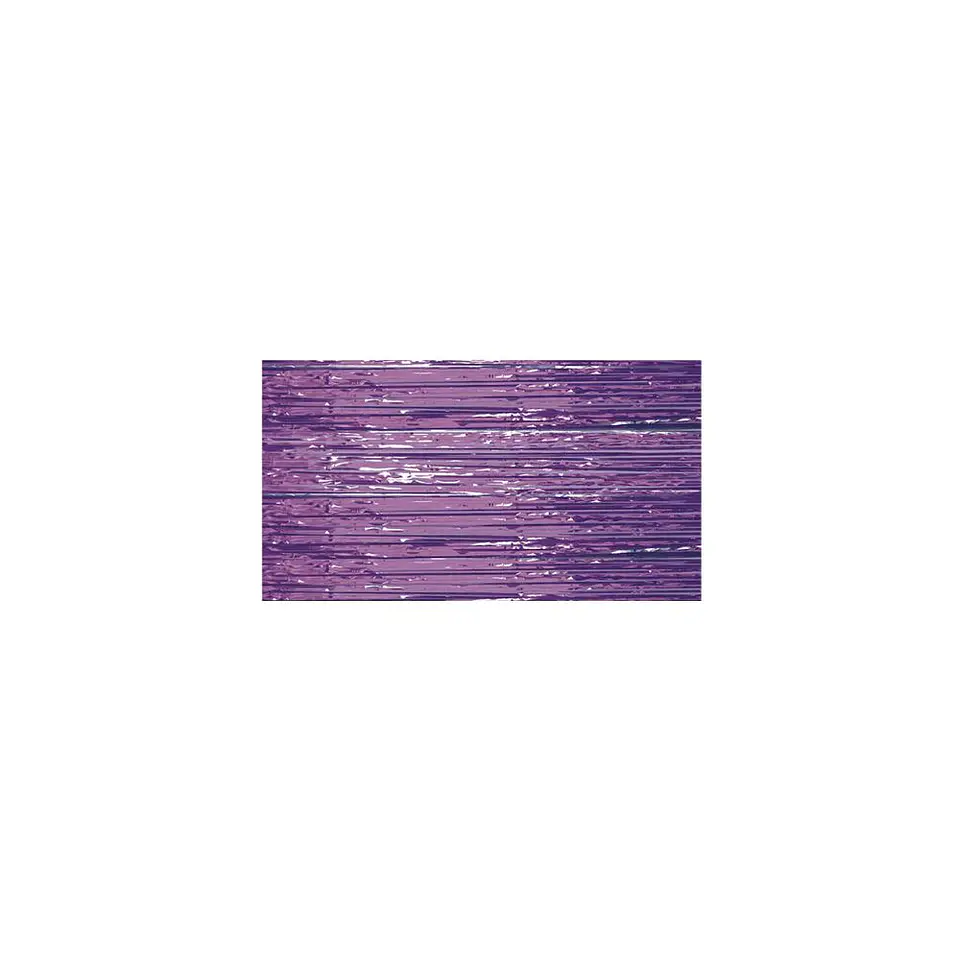 Cortina Flecos metalizada Morado 1X2 Mts 3