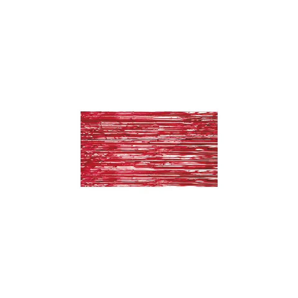 Cortina Flecos metalizada Rojo 1X2 Mts 3