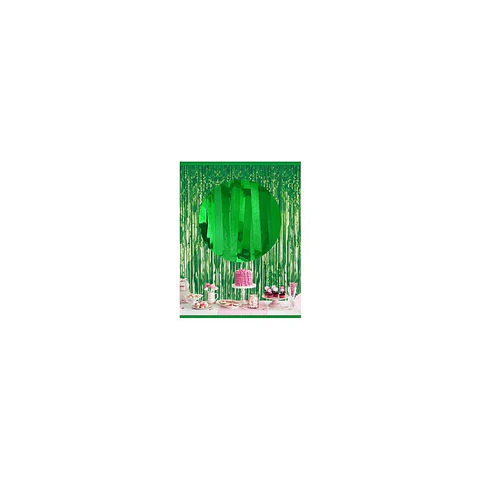 Cortina Flecos metalizada Verde 1X2 Mts
