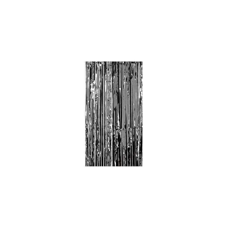 Cortina Flecos metalizada Negro 1X2 Mts 2