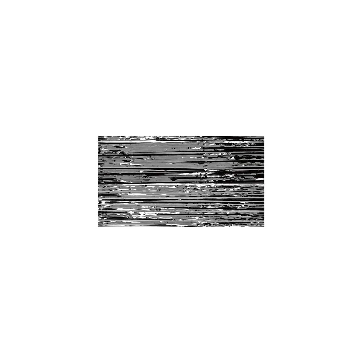 Cortina Flecos metalizada Negro 1X2 Mts 3