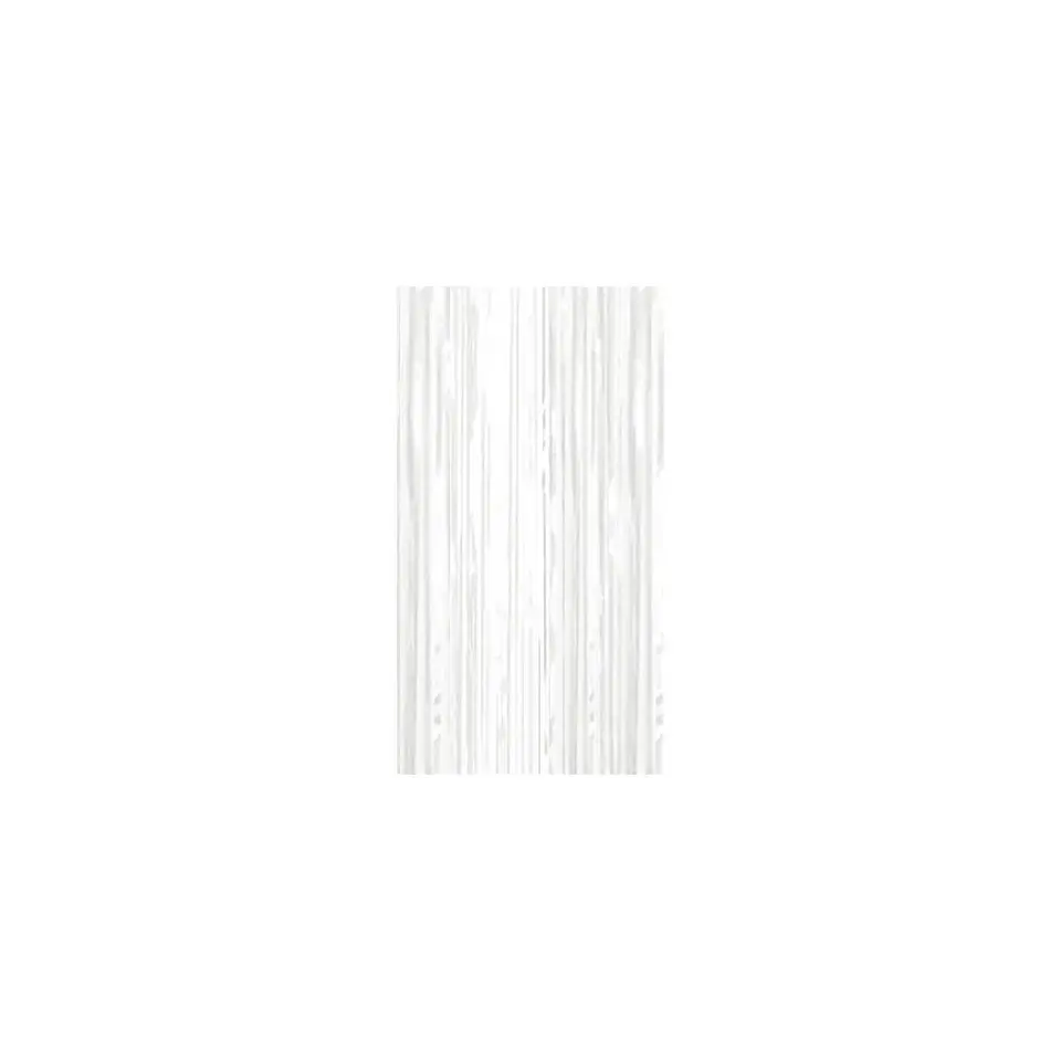 Cortina Flecos metalizada Blanco 1X2 Mts 2