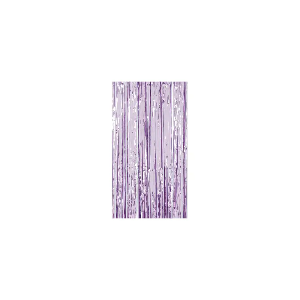 Cortina Flecos metalizada Blanco 1X2 Mts 2