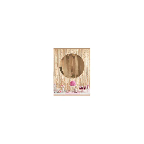 Cortina Flecos metalizada Champagne 1X2 Mts