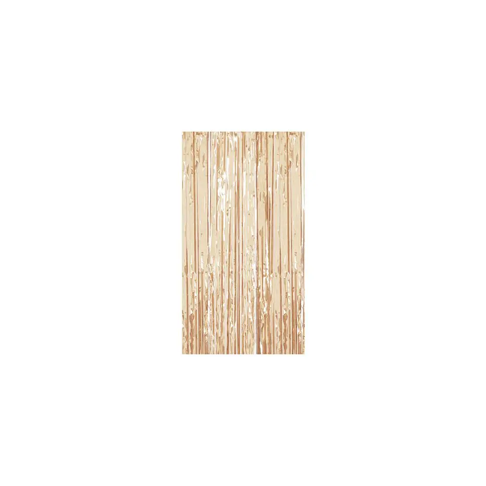 Cortina Flecos metalizada Champagne 1X2 Mts 2