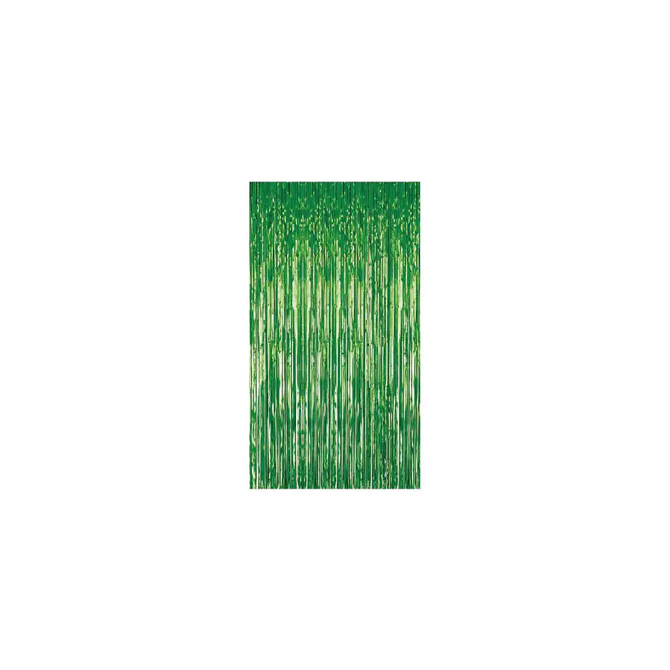 Cortina Flecos Metalizada Verde 1x3 Mts 2