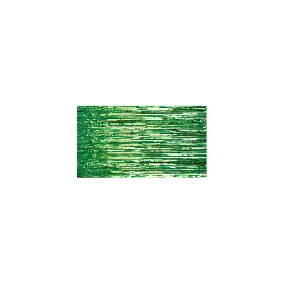Cortina Flecos Metalizada Verde 1x3 Mts 3
