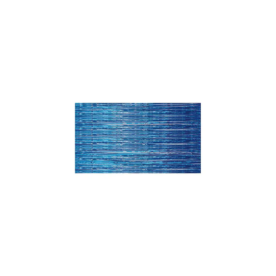 Cortina Flecos Metalizada Azul 1x3 Mts 3
