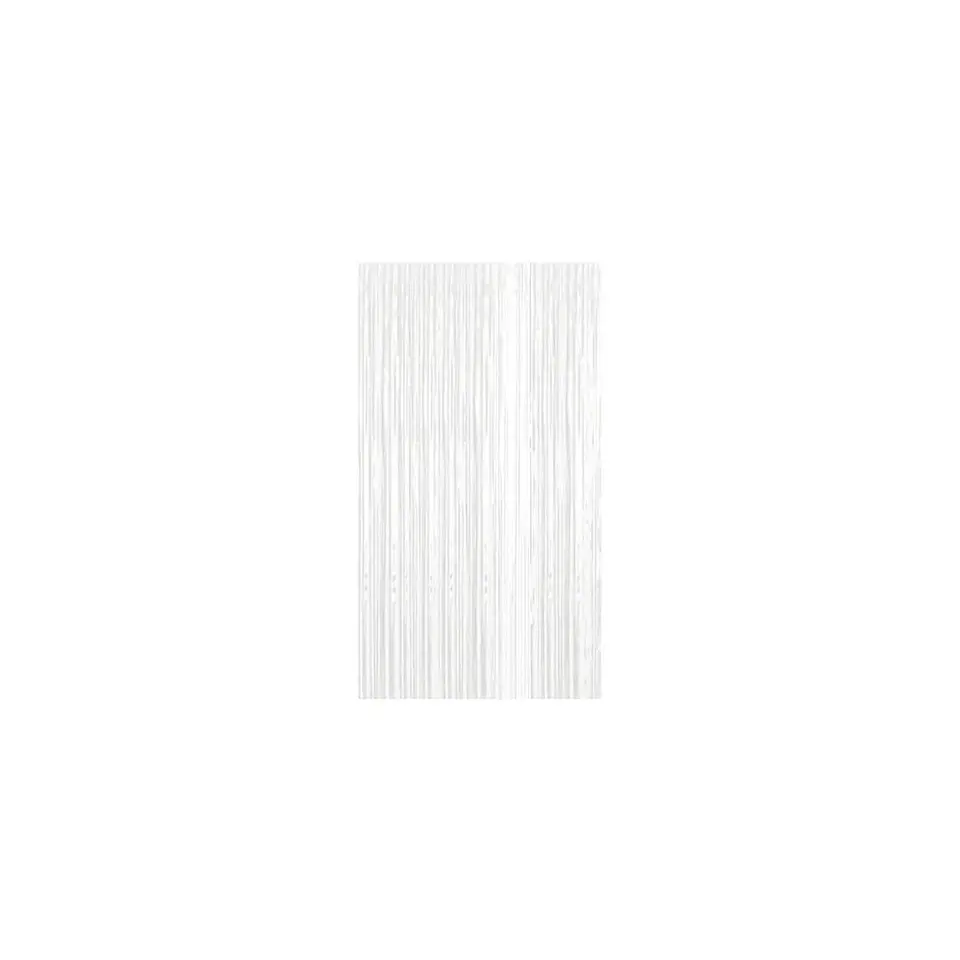 Cortina Flecos Metalizada Blanco 1x3 Mts 2
