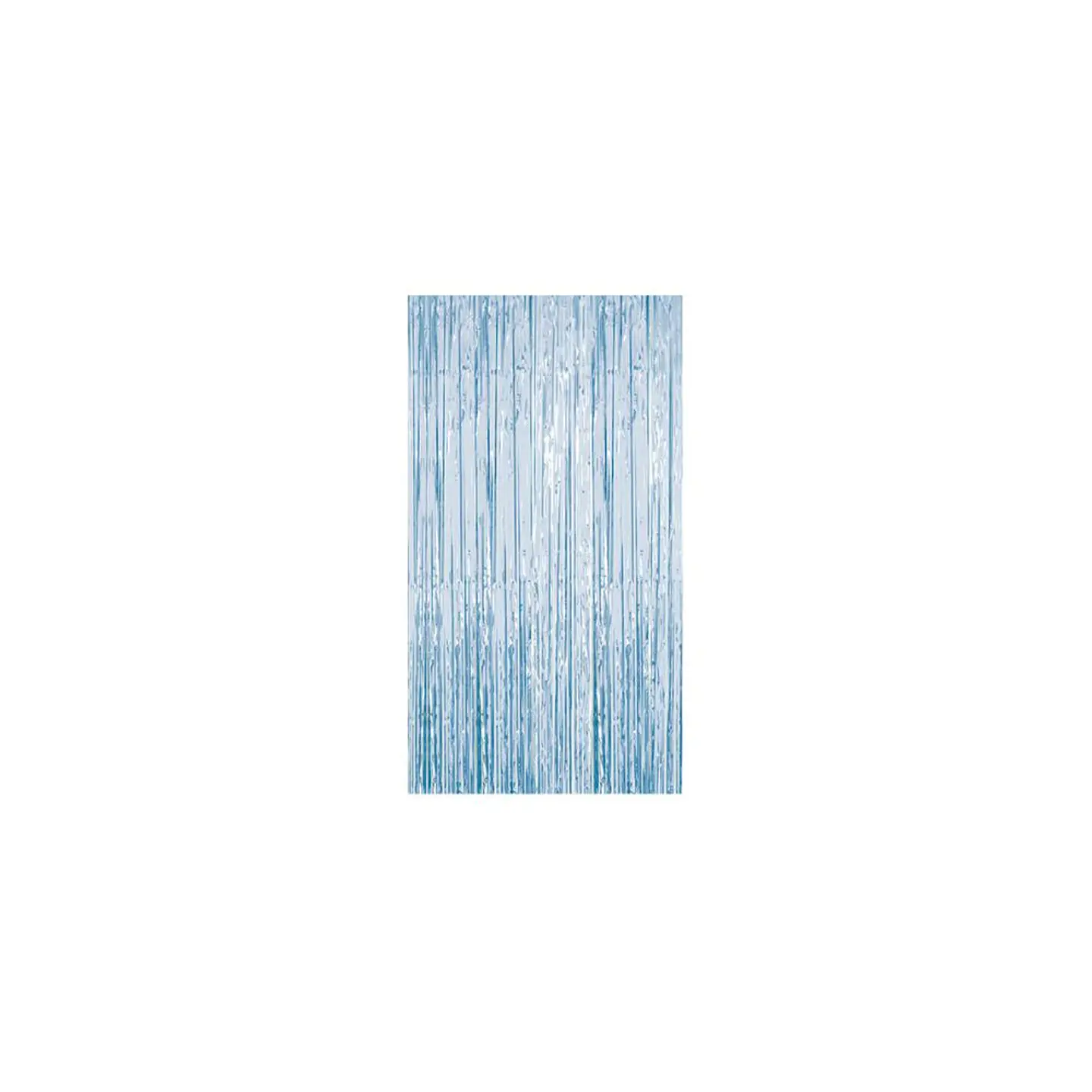 Cortina Flecos Metalizada Celeste 1x3 Mts 2