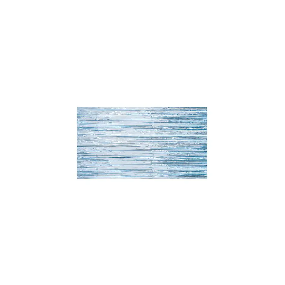 Cortina Flecos Metalizada Celeste 1x3 Mts 3