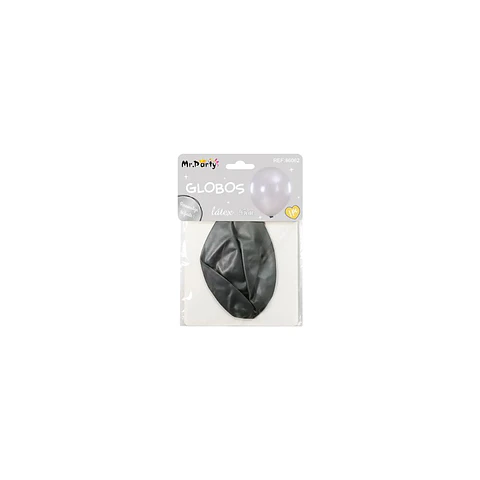 Globo Latex Plateado 45 Cm