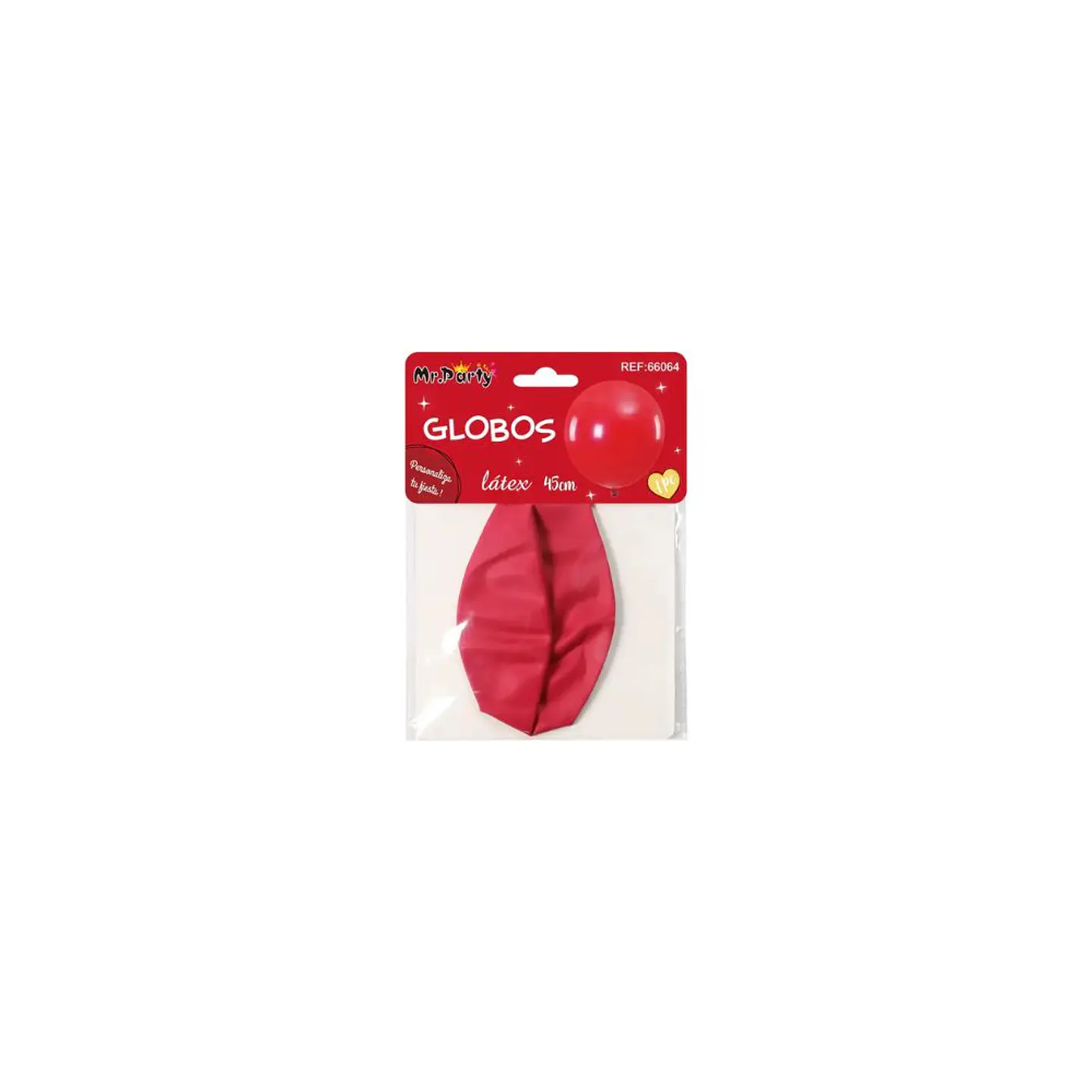Globo Latex Rojo 45 Cm 1