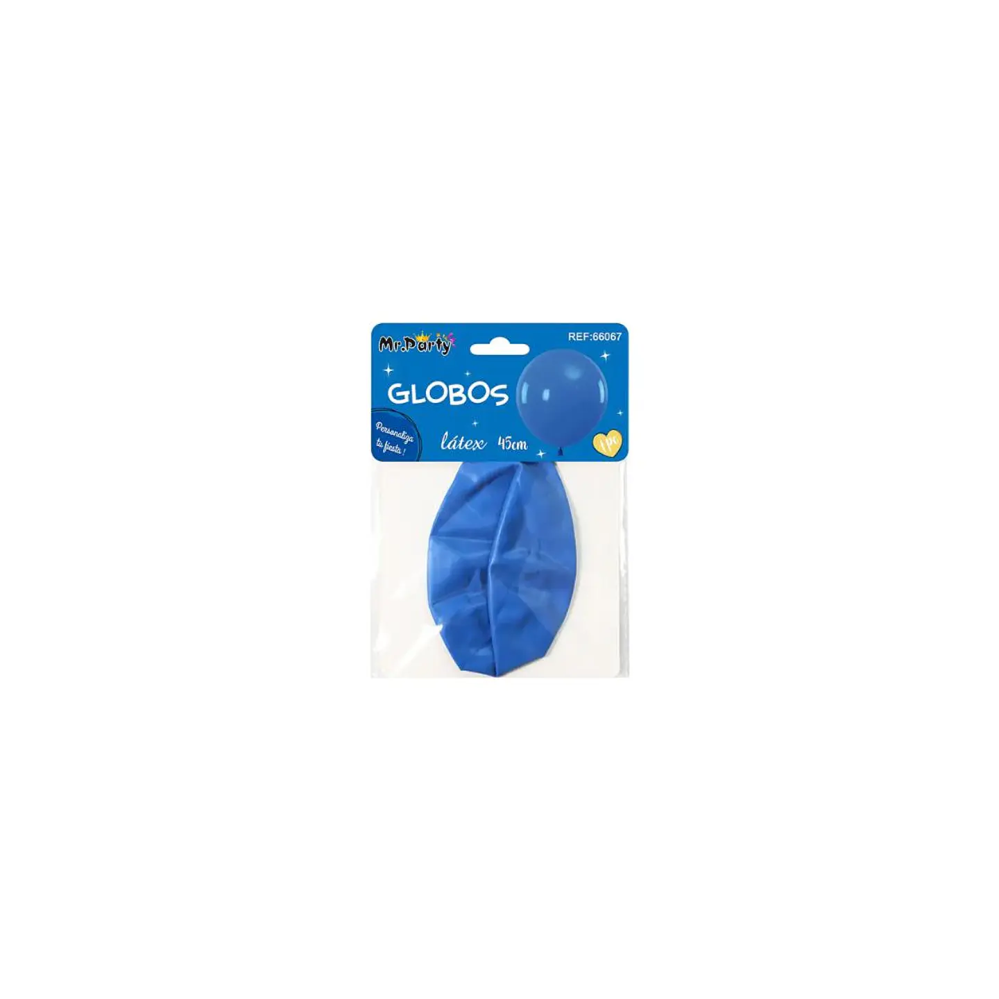 Globo Latex Azul 45 Cm 1