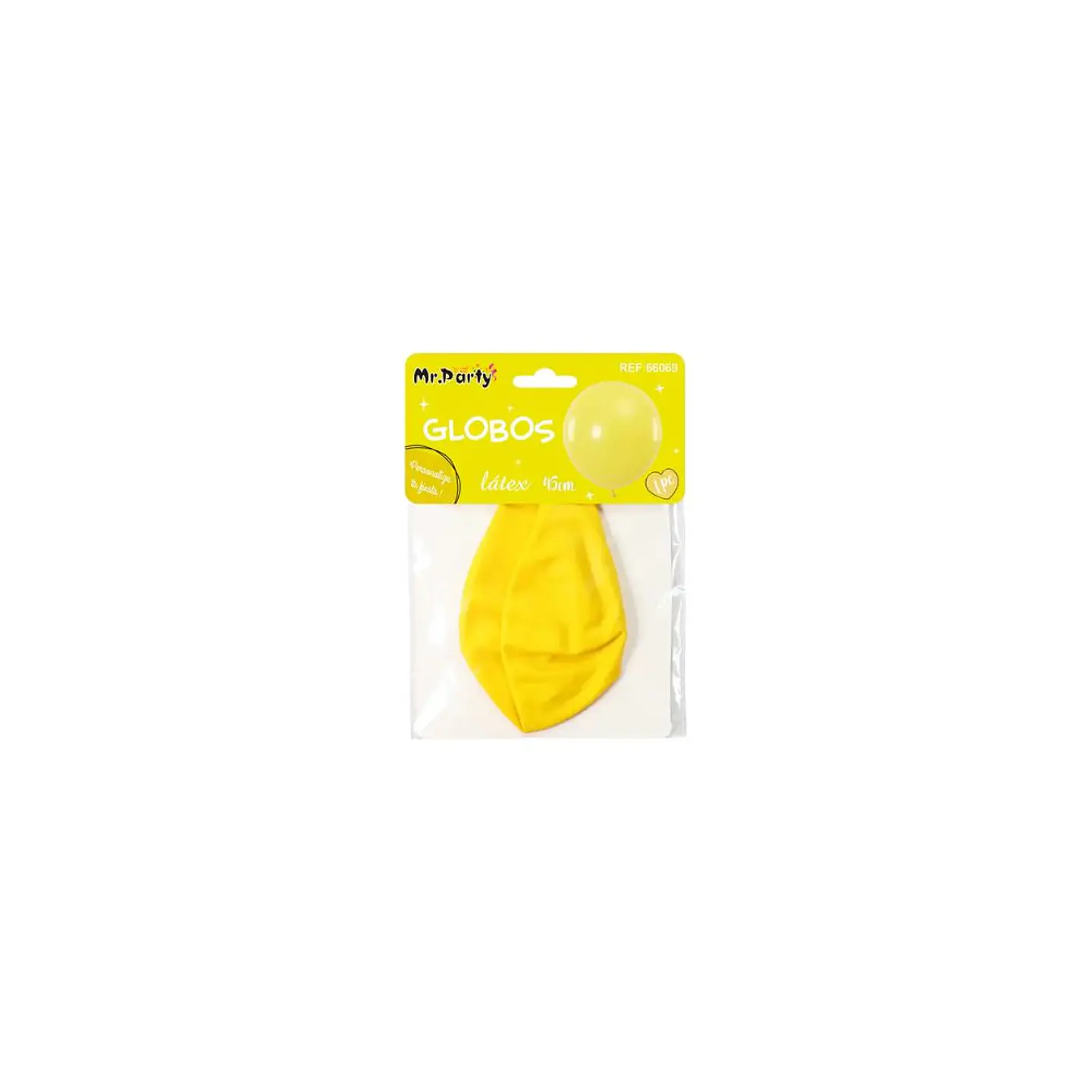 Globo Latex Amarillo 45 Cm 1