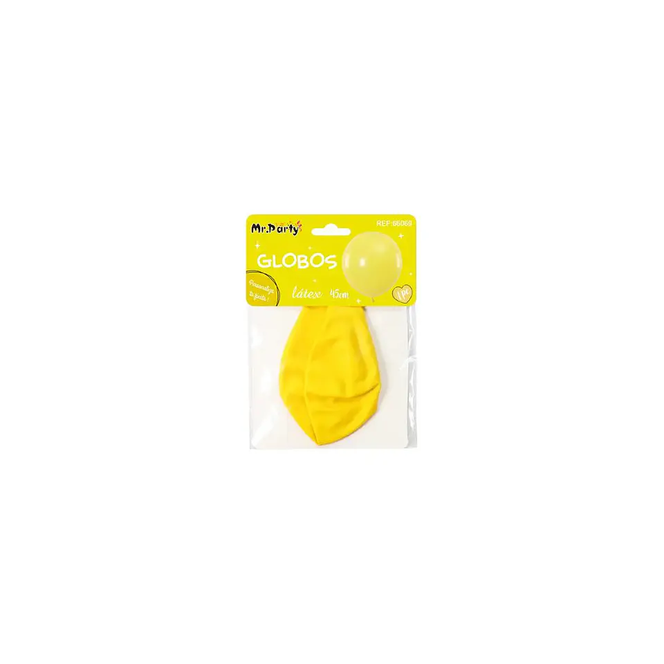 Globo Latex Amarillo 45 Cm 1