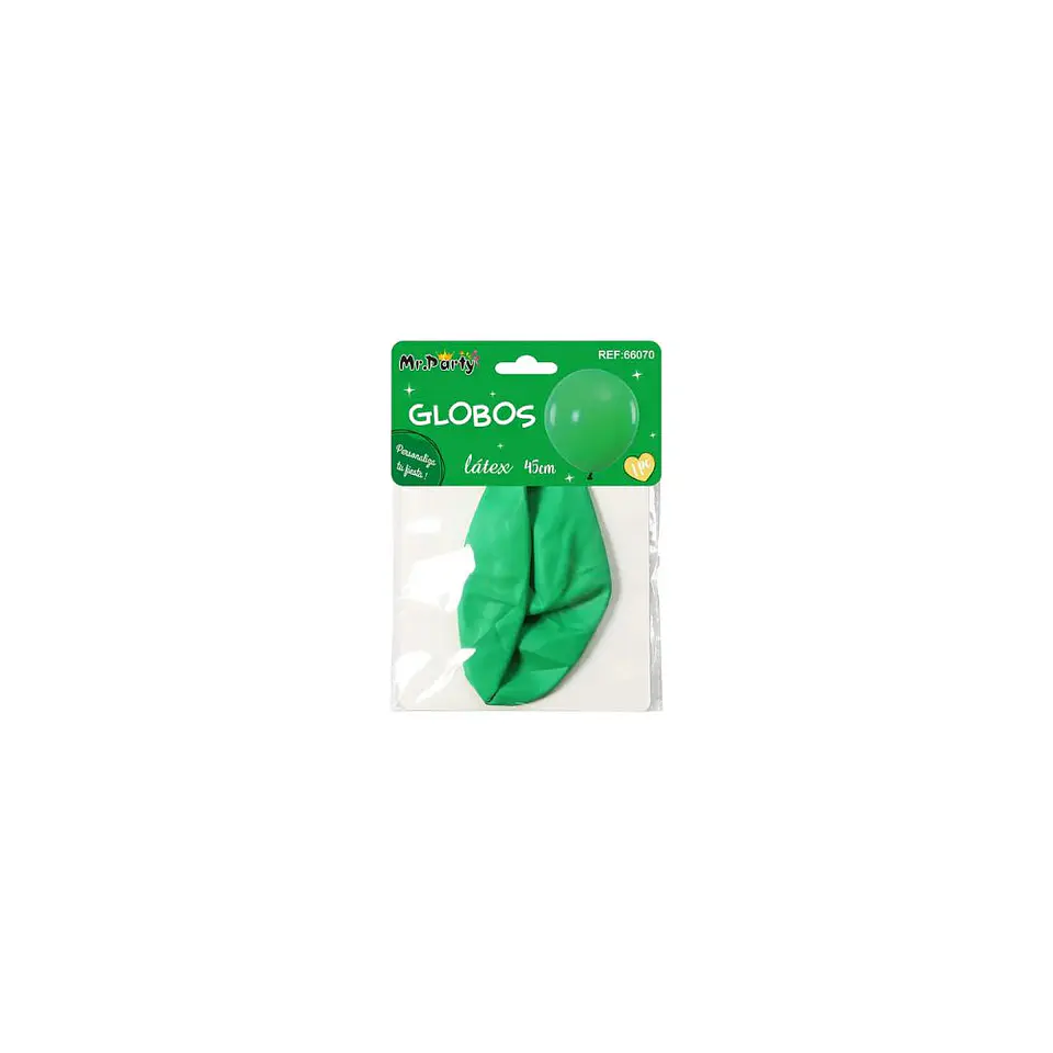Globo Latex Verde 45 Cm 1