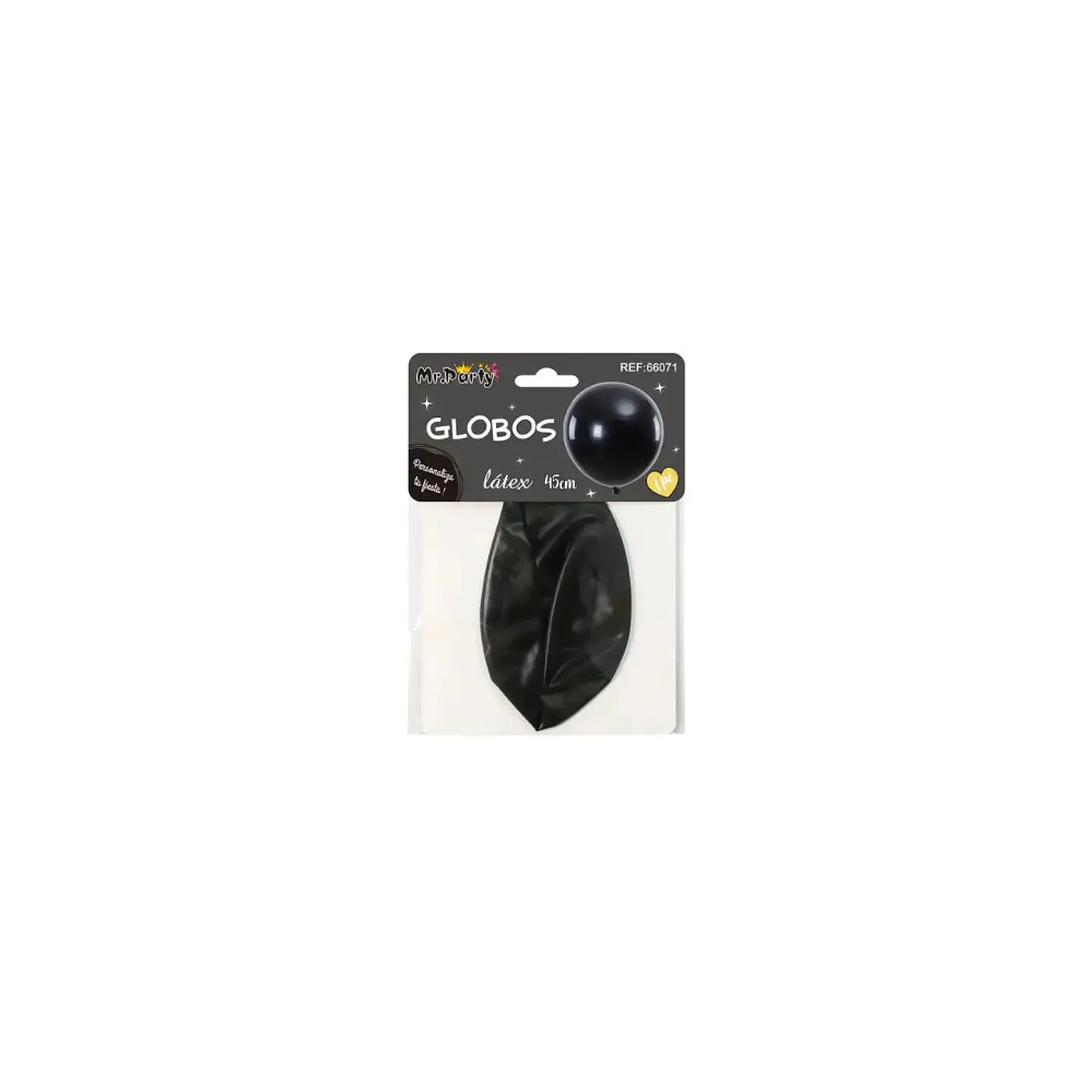 Globo Latex Negro 45 Cm 1